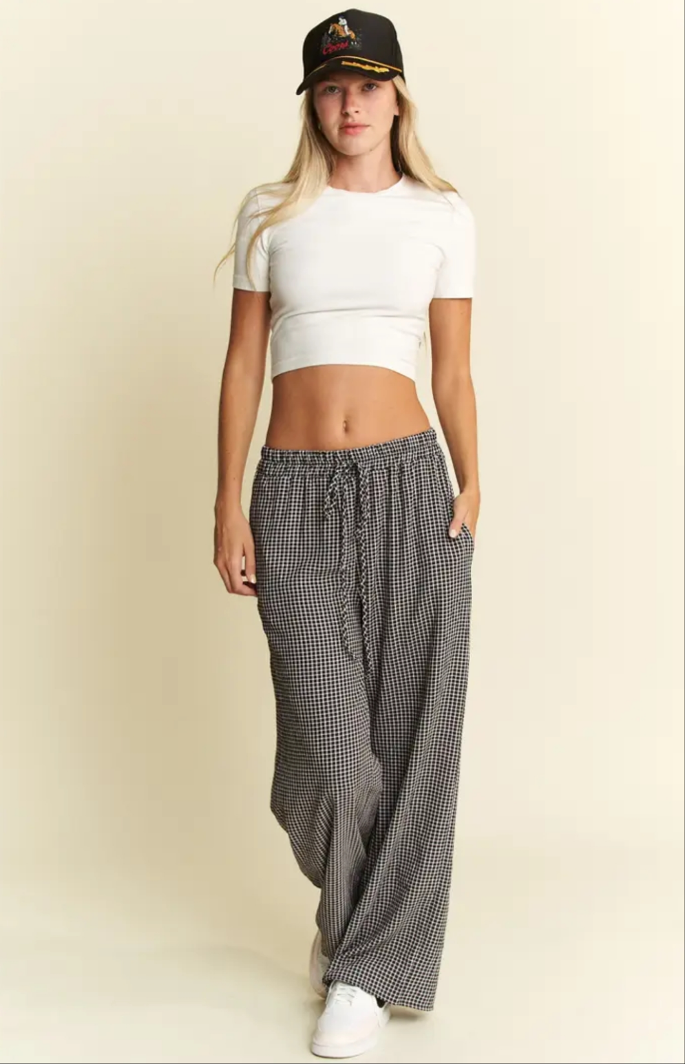 Checkered Print Boxer Pants