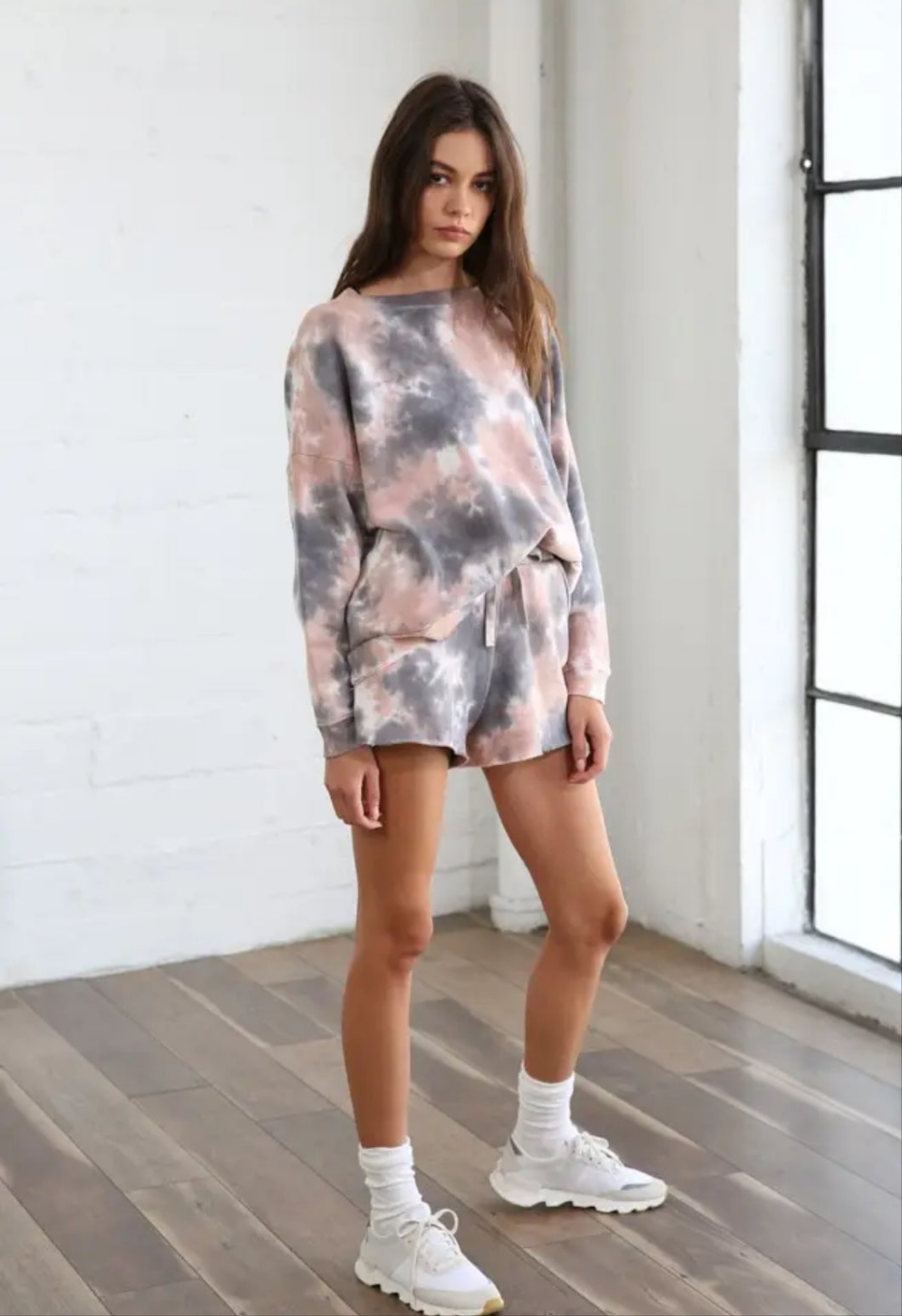 Boho Chic Embroidered Tie Dye Knit Top