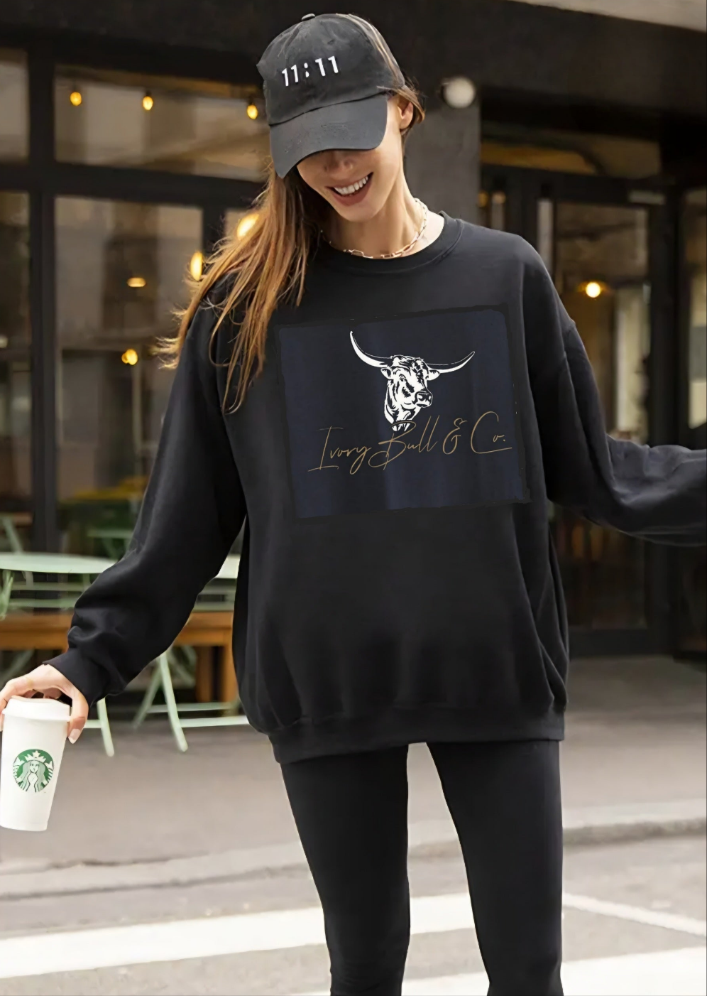 Custom Ivory Bull & Co Sweatshirt
