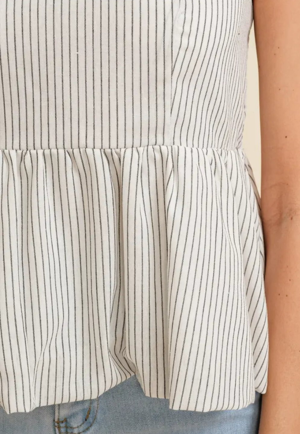 Striped Spaghetti Strap Top