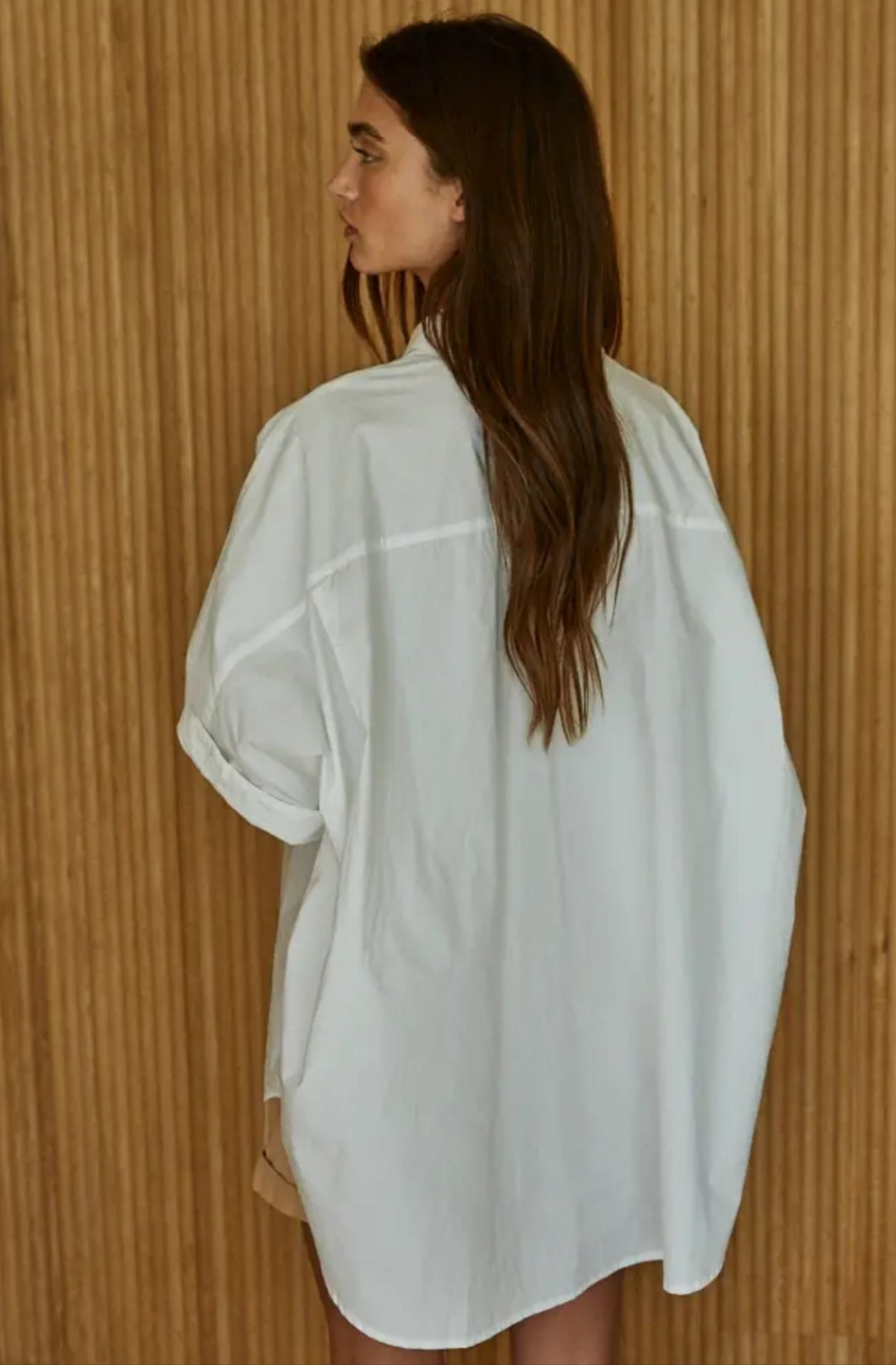Oversized Cuff Hem Shirt