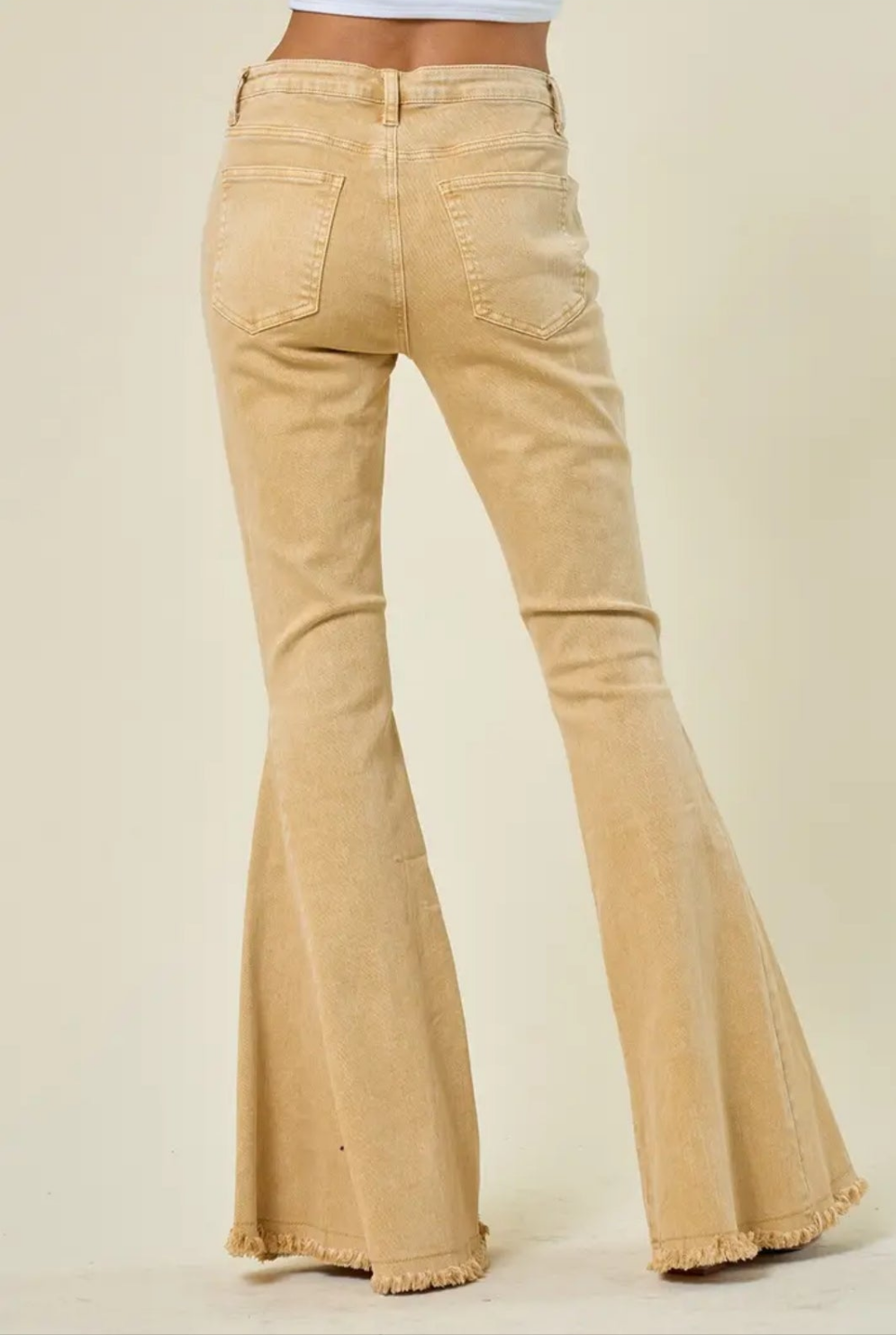 Acid Washed Bellbottom Jeans