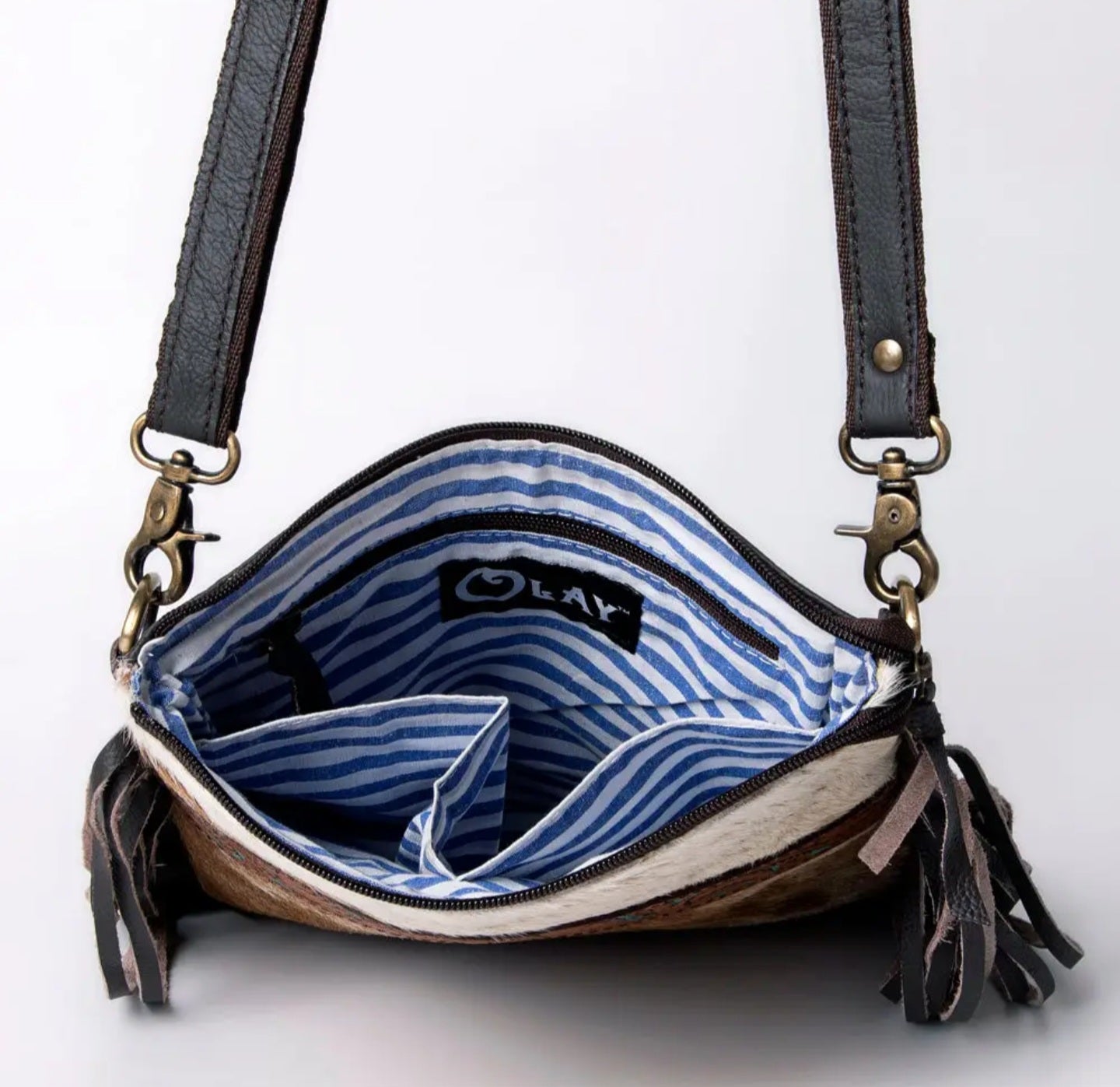 Fringe Crossbody Genuine Leather Western Bag