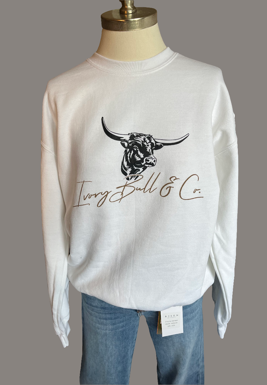 Custom Ivory Bull & Co Sweatshirt