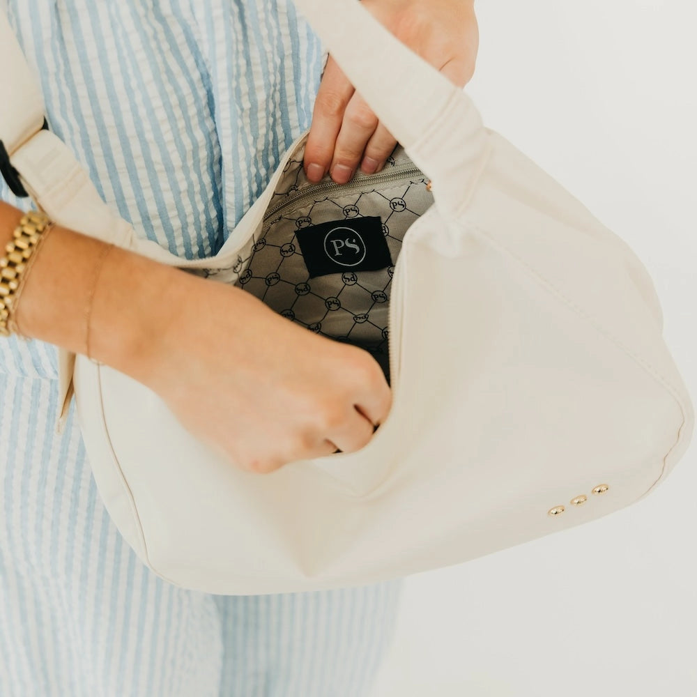 PS Nylon Crossbody Bag -Black
