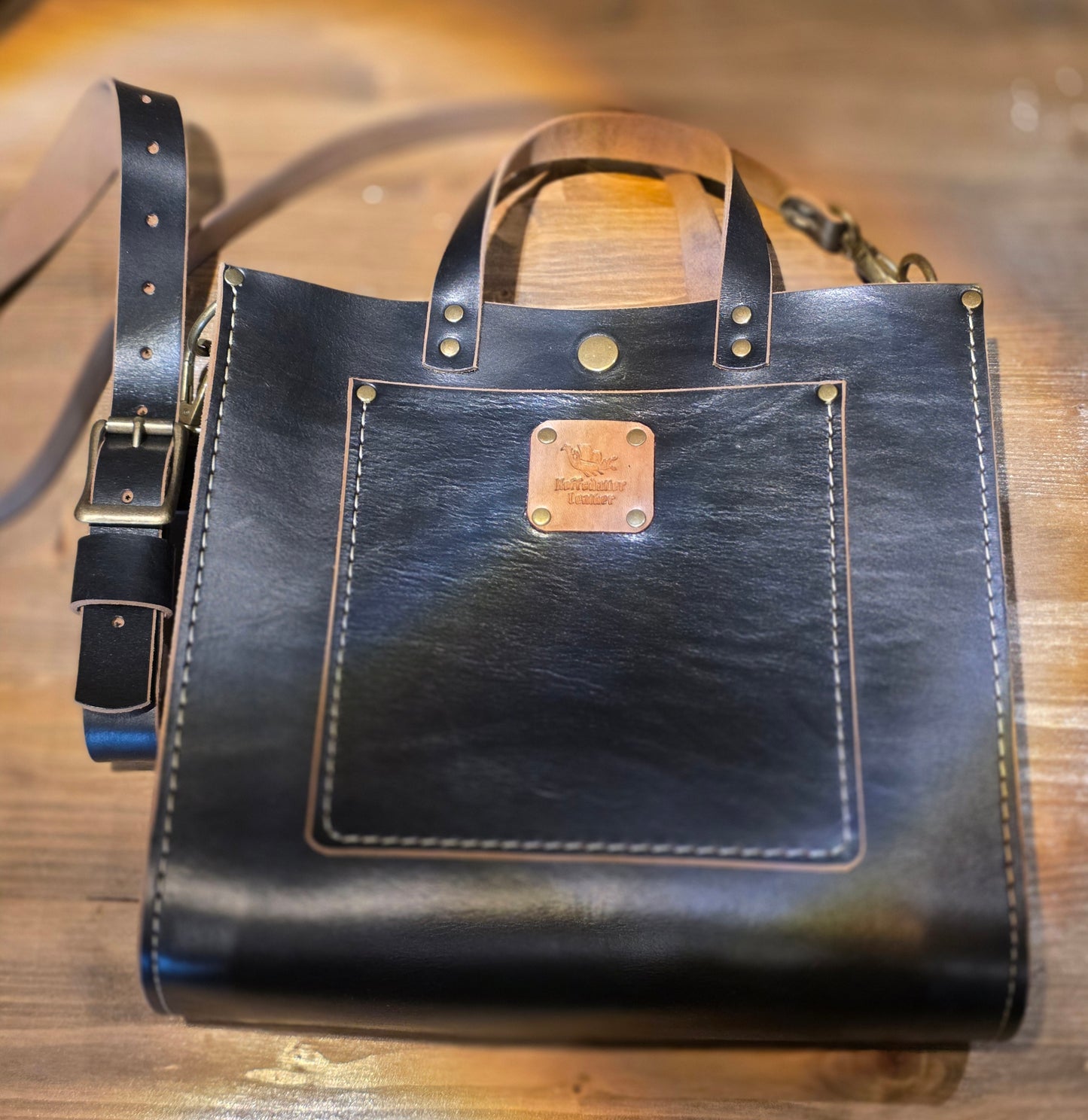 Sigrid Purse - Black Raindance Leather
