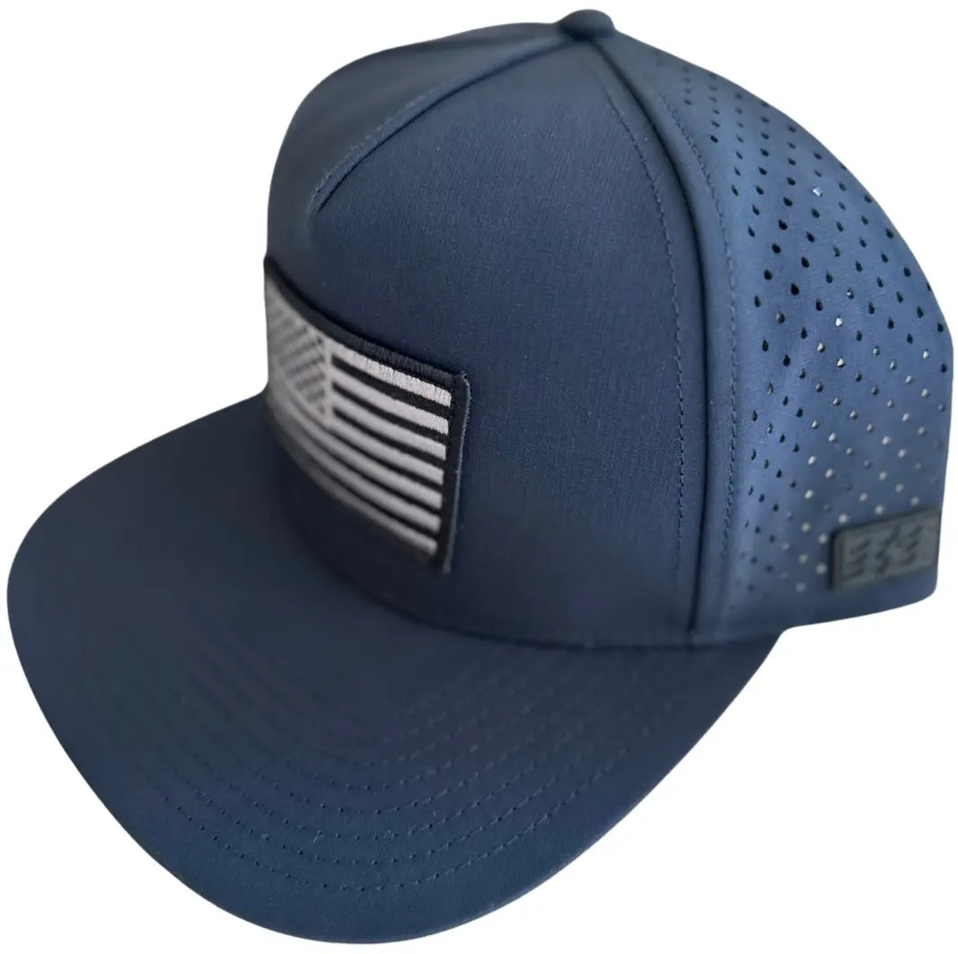 American Flag Water Resistant Mesh Tech Trucker Hat