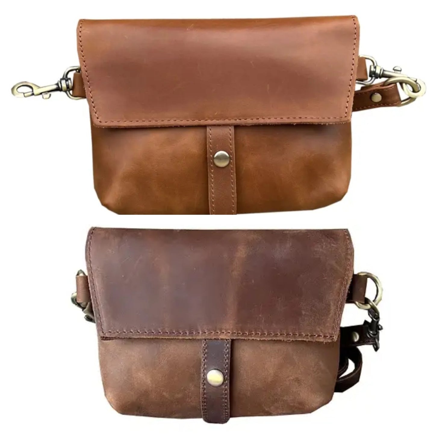 Crazy Horse Genuine Leather Crossbody