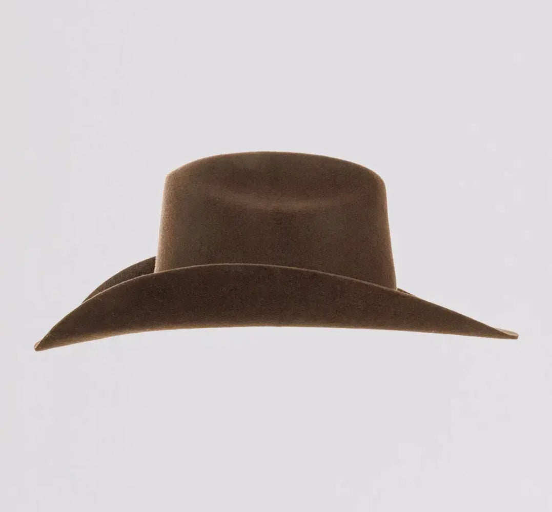 American Hat Maker Felt Western Cowboy Hat- Style Cattleman