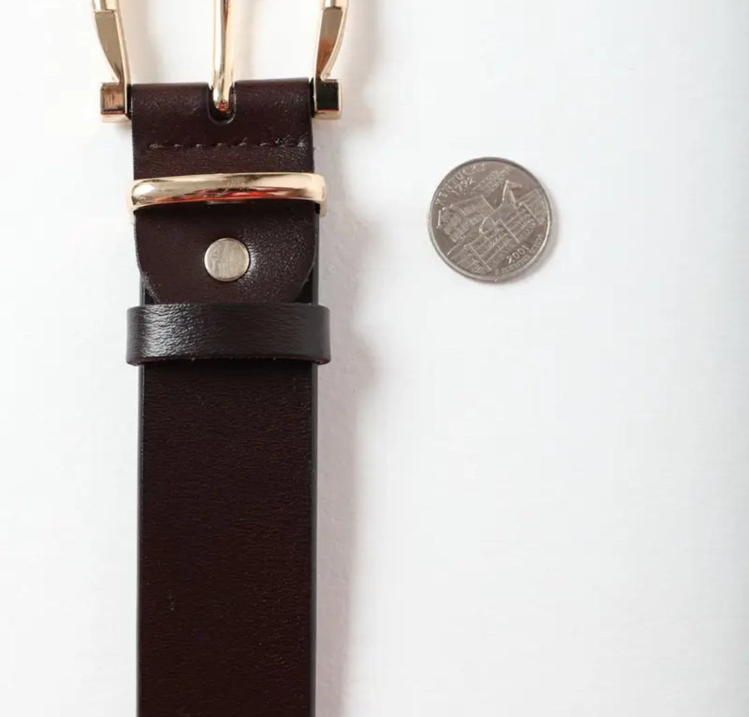Leather Horse Shoe Belt