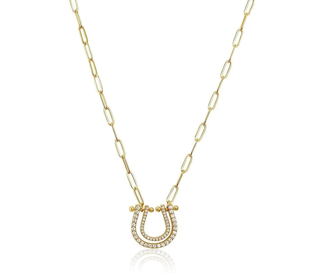 Lucky Lane Horseshoe Necklace