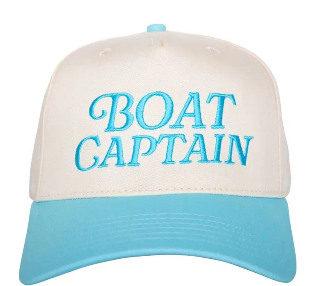 Boat Captain Two-Toned Vintage Hats