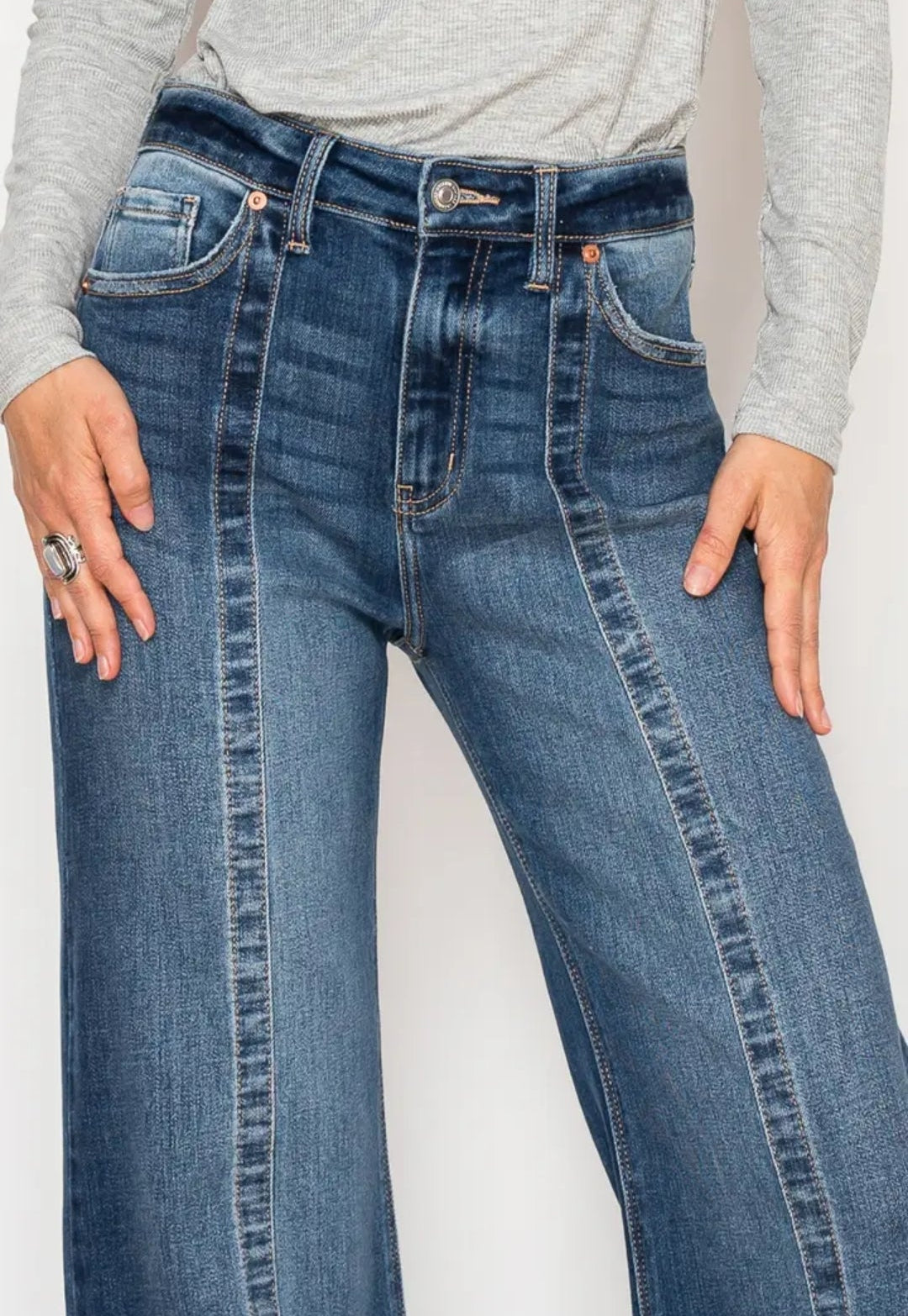 Echo High Rise Relaxed Flare Jeans