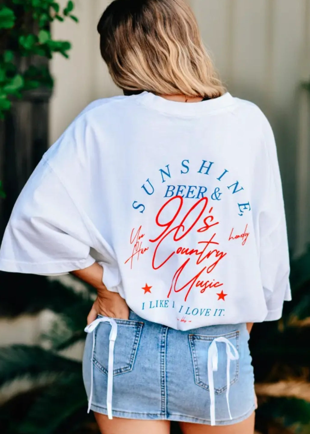 90s Country Mock Neck Tee