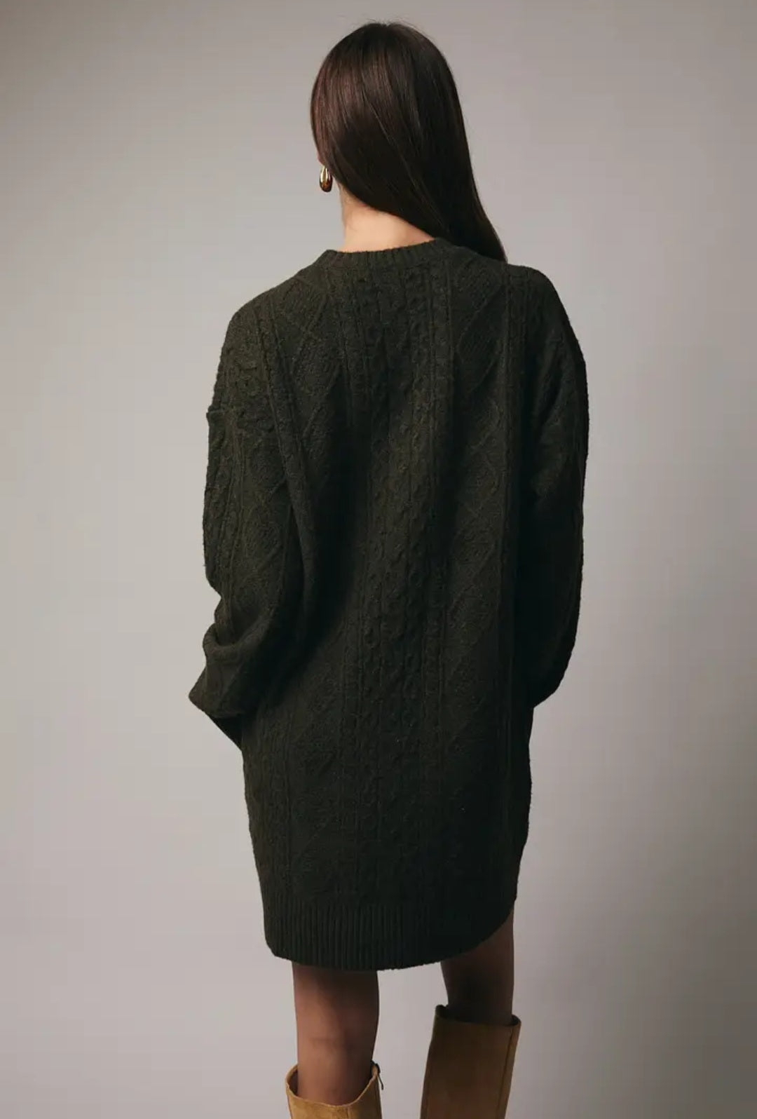 Cable Sweater Dress