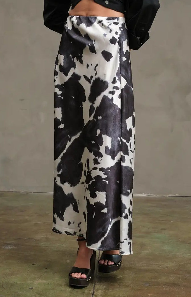 Abstract Mood Slip Skirt