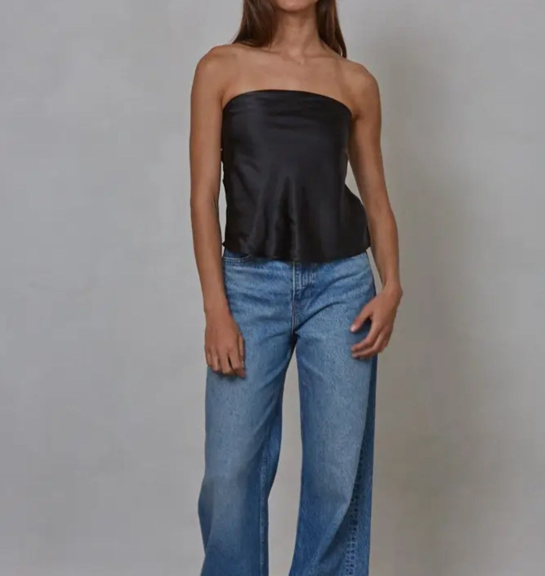 Satin Tube Top