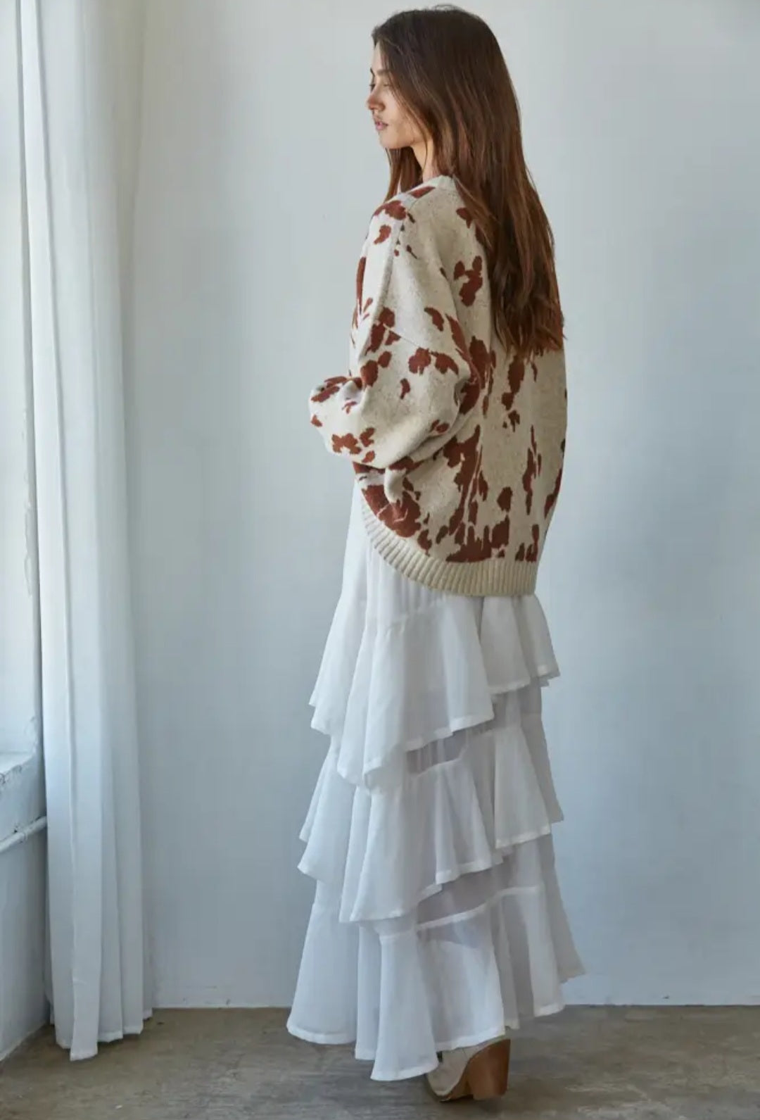 Animal Pattern Knit Sweater