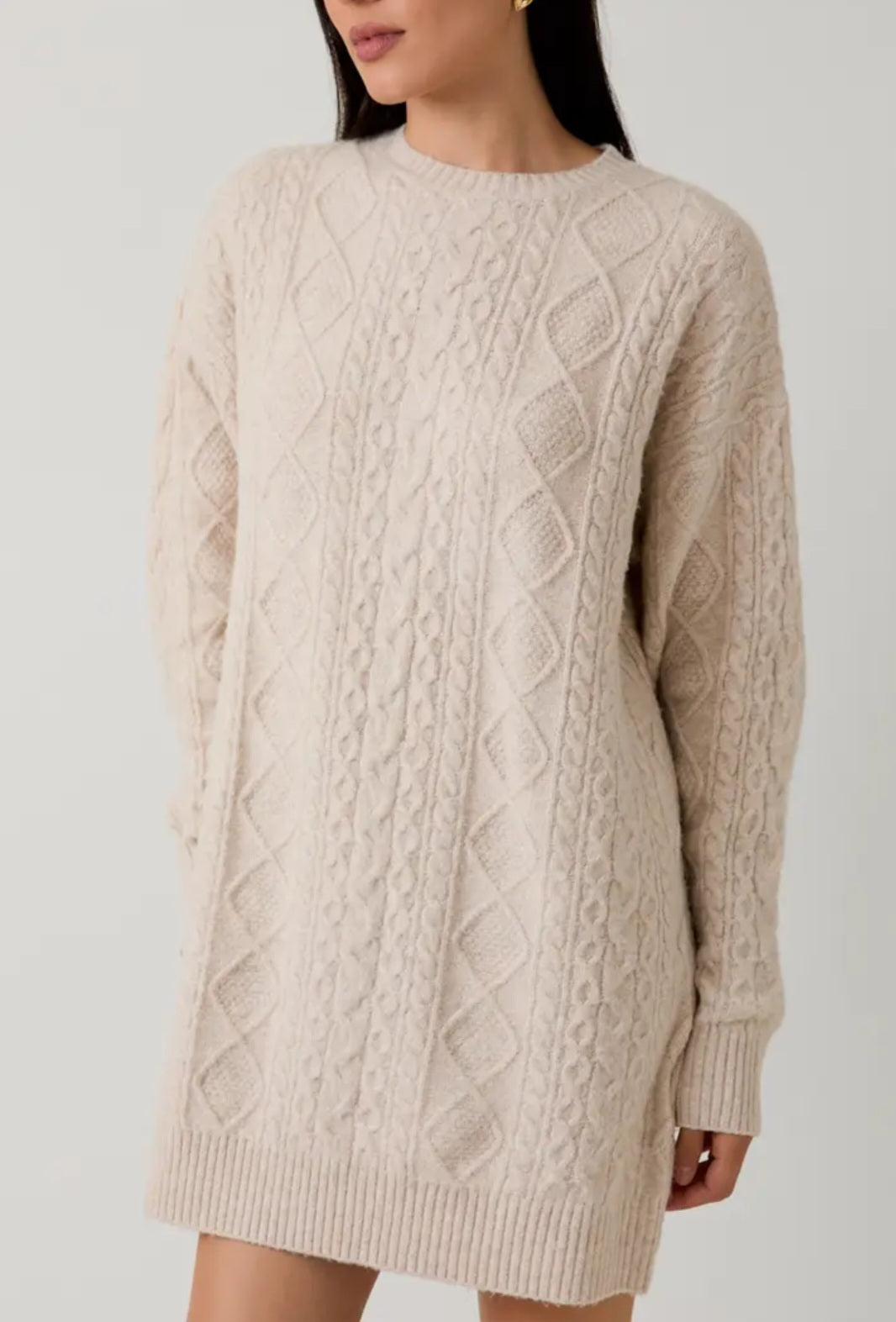 Cable Sweater Dress