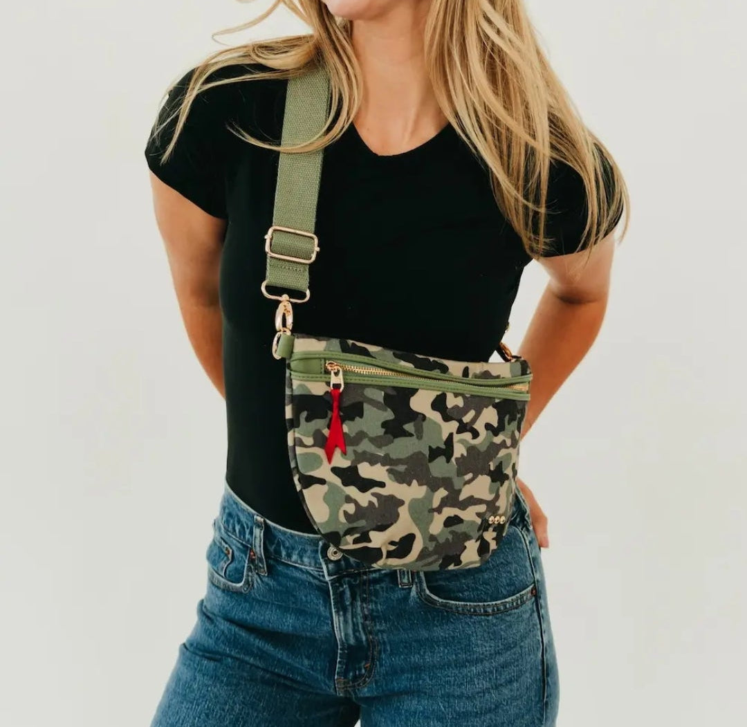 Callahan Canvas Camo Printed Bum Bag