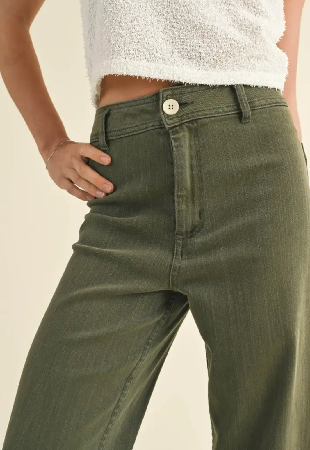 Olive Denim Jean