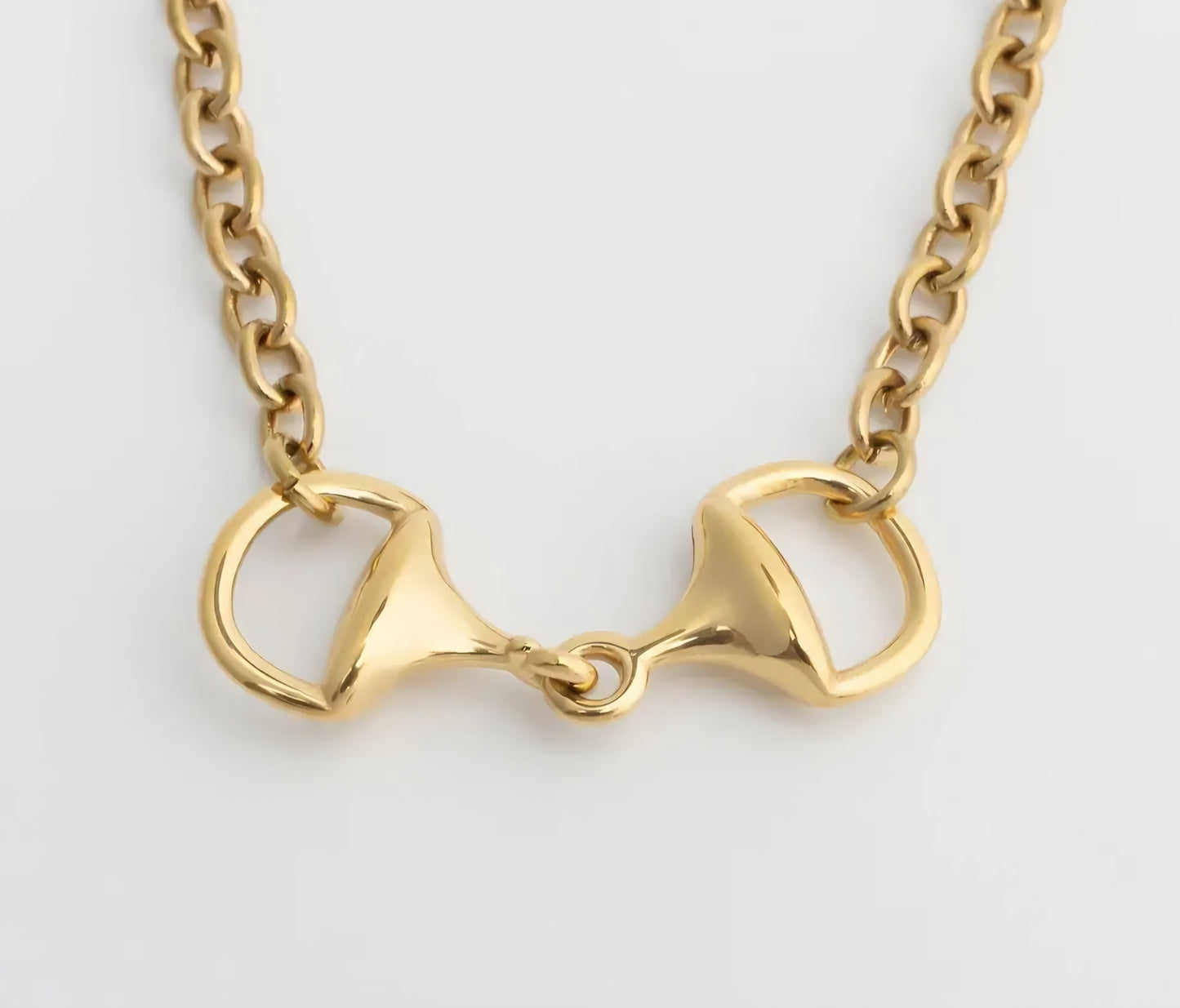 18K Gold Pvd Stainless Horsebit Bracelet