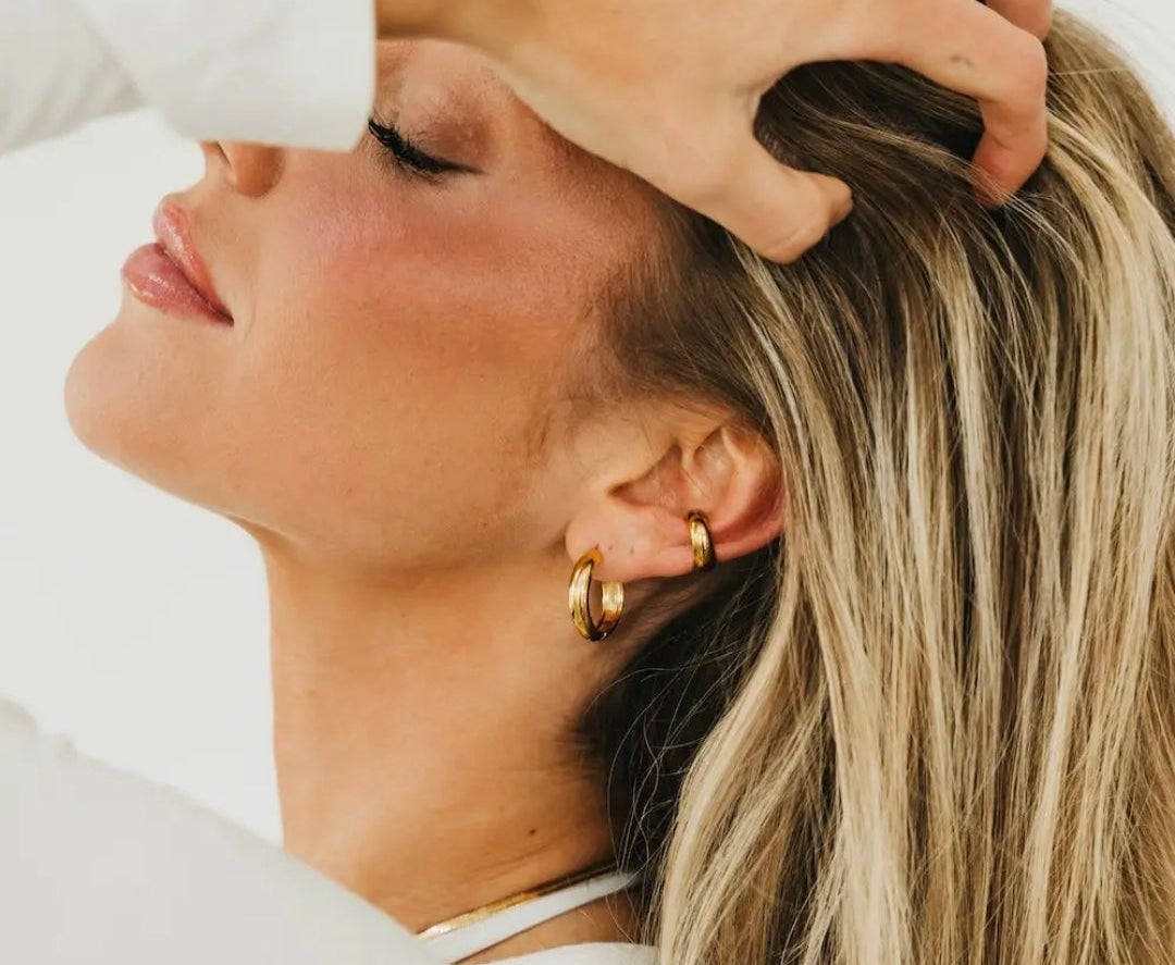 Everyday Gold Hoops - waterproof