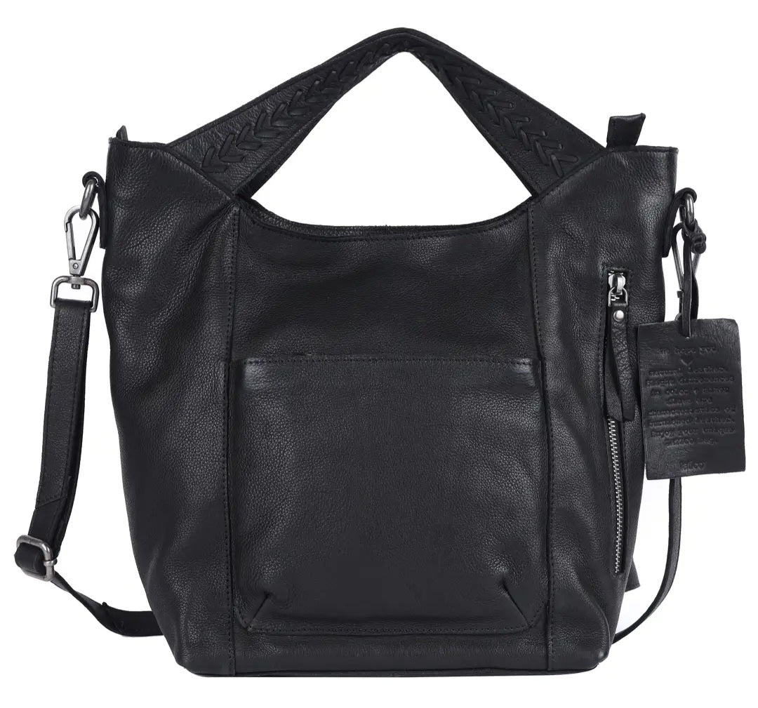Mason Handcrafted Leather Tote, Crossbody Bags By Latico