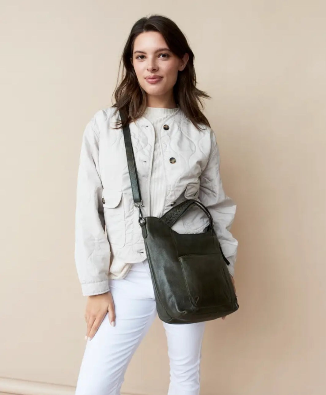 Mason Handcrafted Leather Tote, Crossbody Bags By Latico