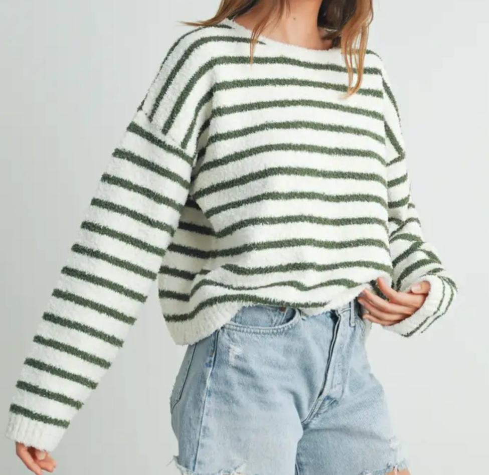 Striped Knit Sweater