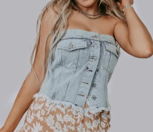 Denim Top