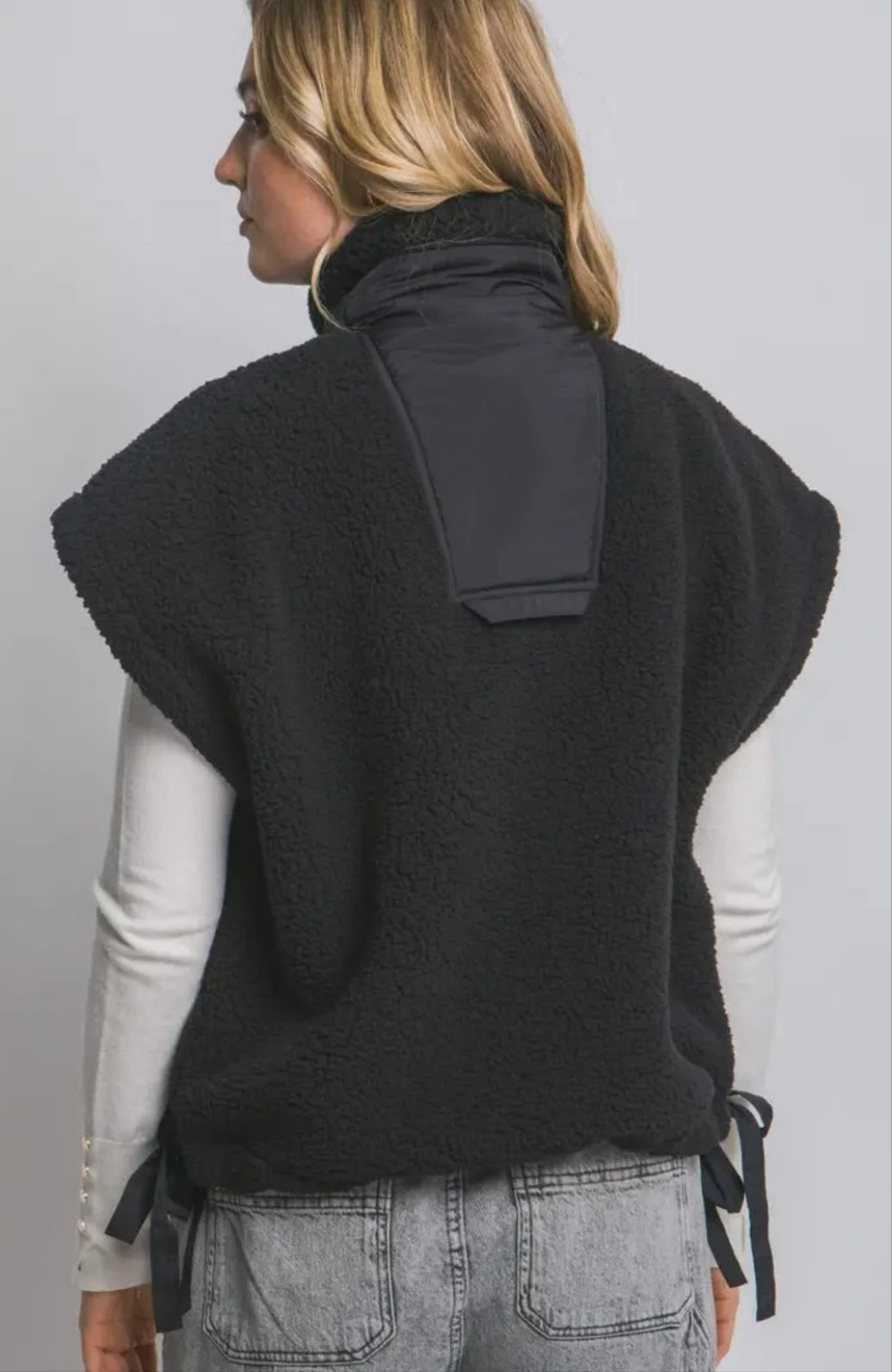 Teddy Sherpa Oversized Vest