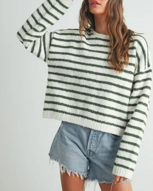 Striped Knit Sweater