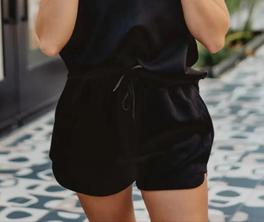 Black Scuba Shorts