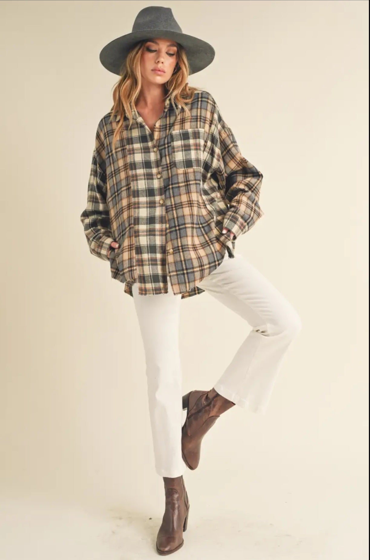 Noelle Light Weight Flannel Shirt