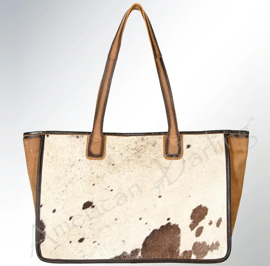 Cowhide Hair Western Leather Tote Bag by American Darling