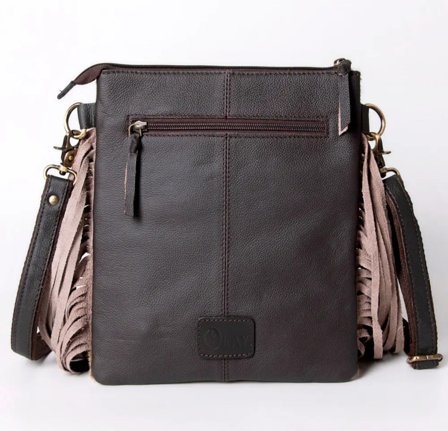 Fringe Crossbody Genuine Leather Western Bag