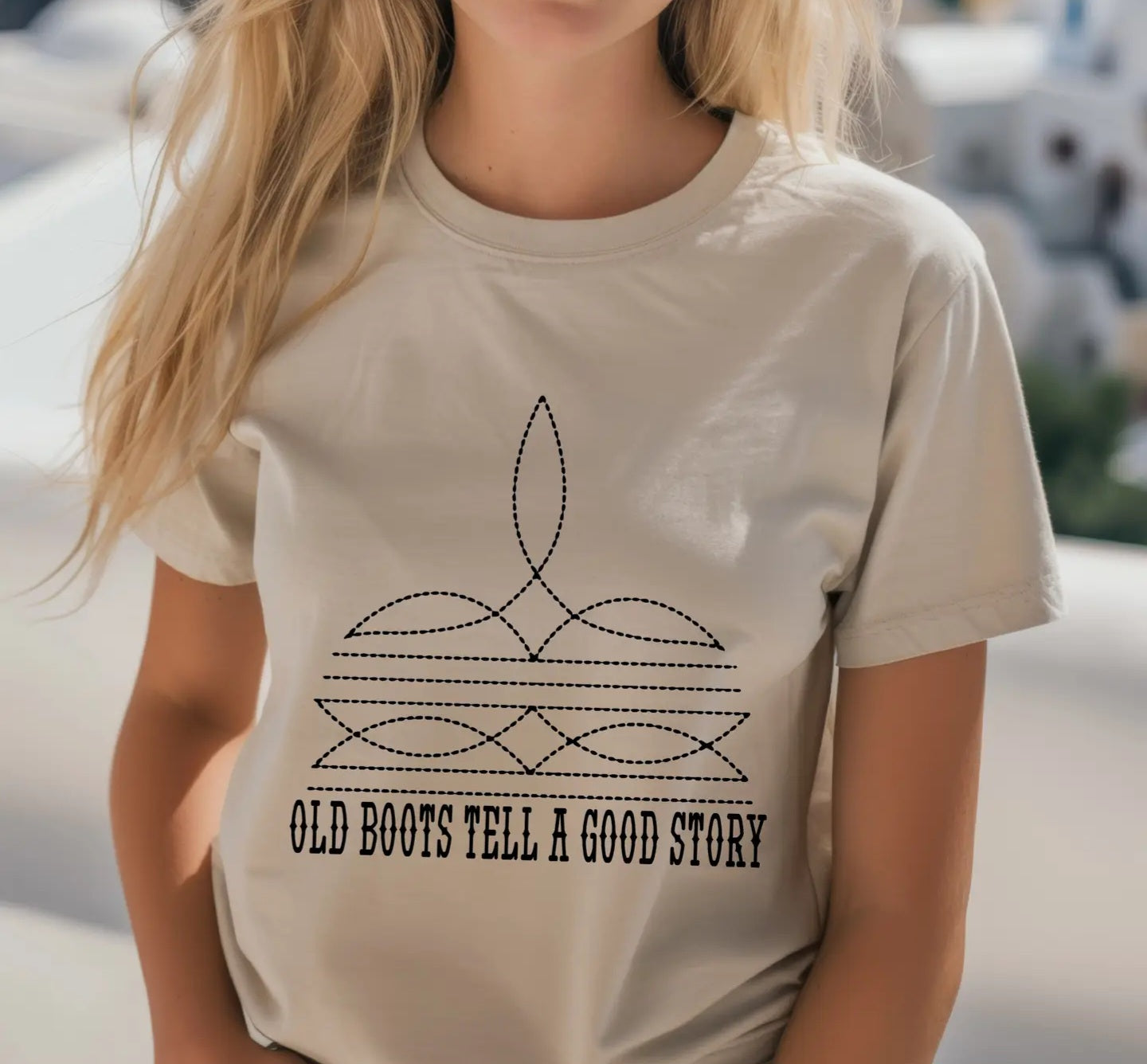 Old Boots Good Stories Tee