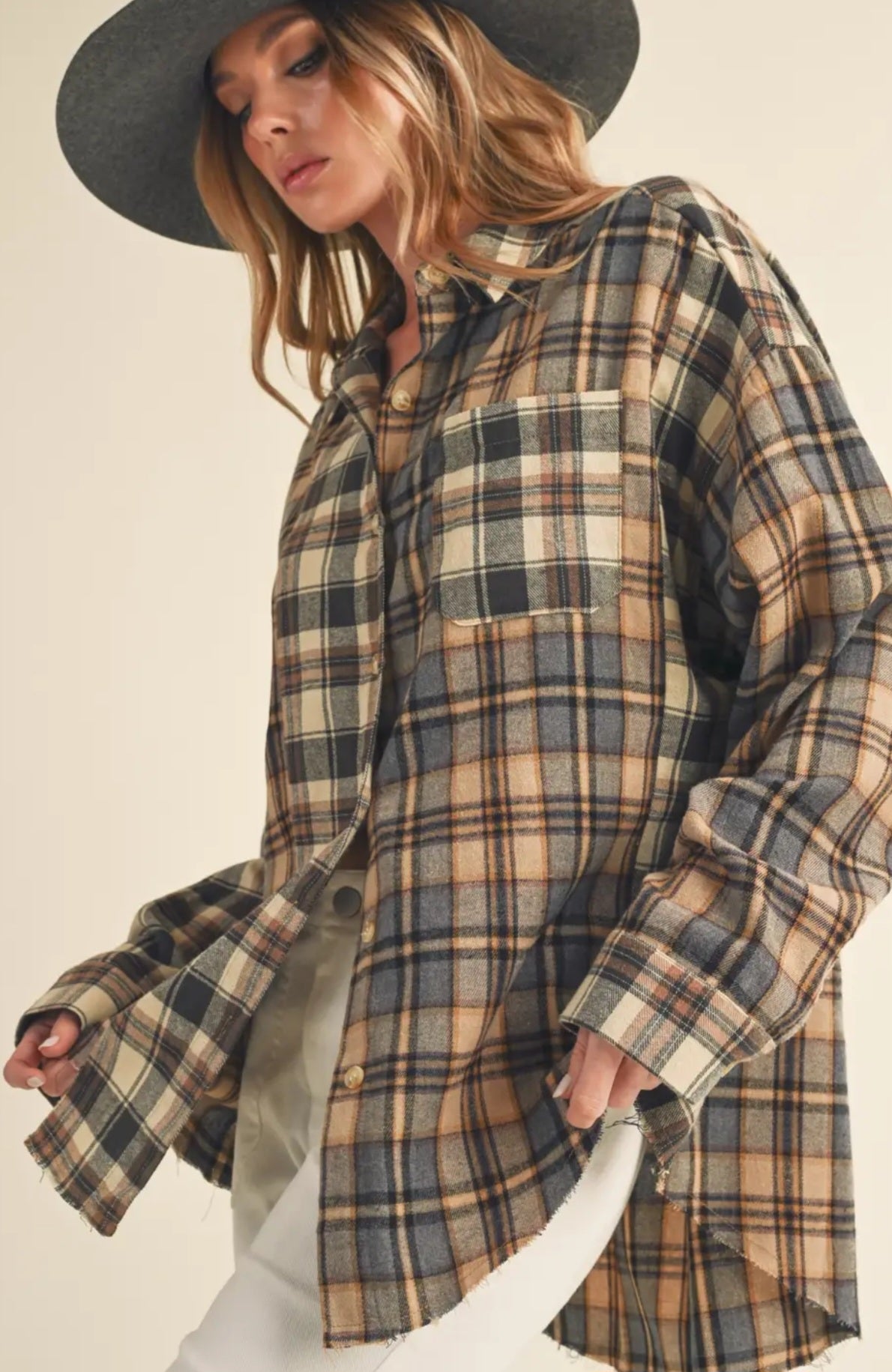 Noelle Light Weight Flannel Shirt