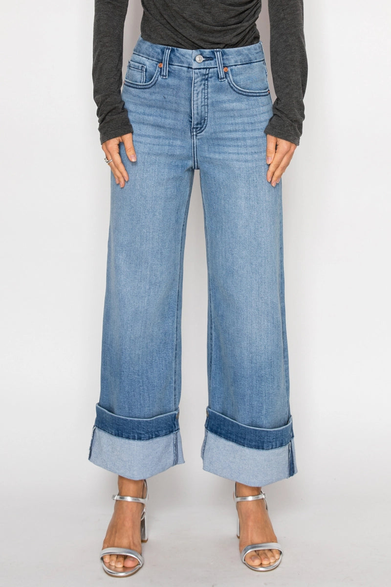 Transformer Tummy Control Wide Leg Jeans