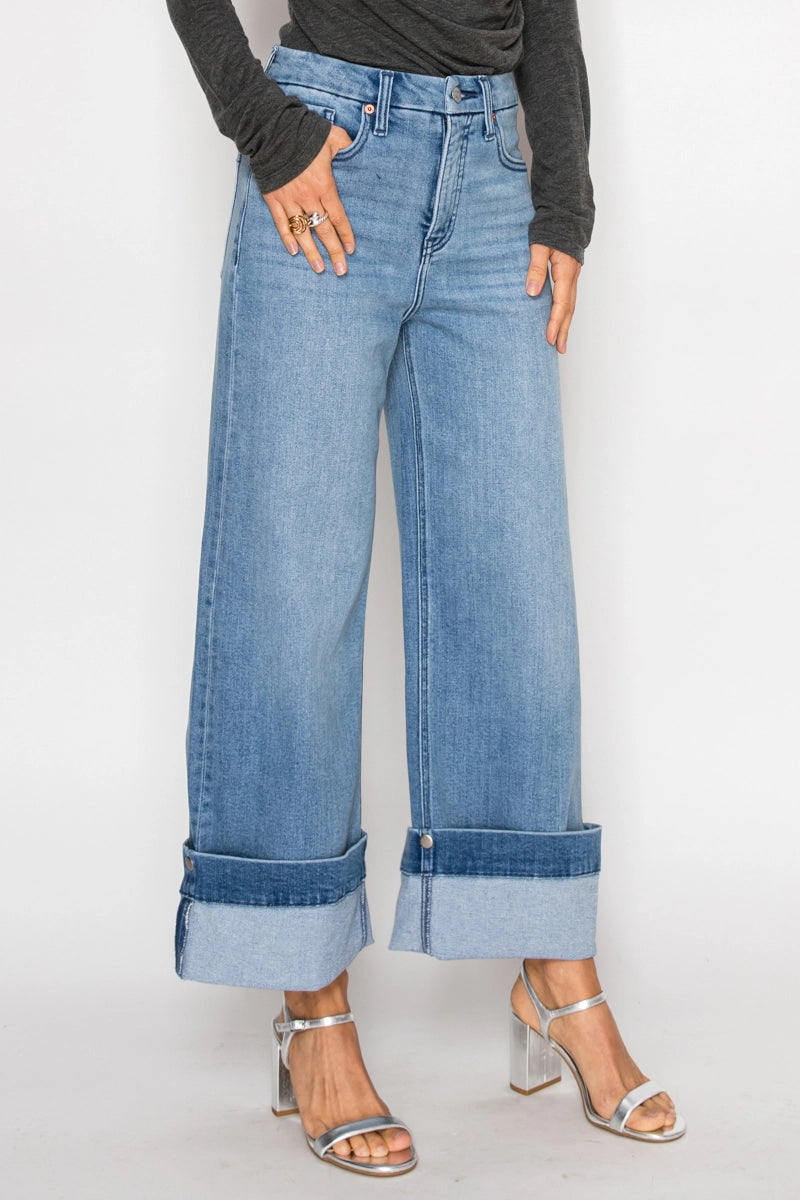 Transformer Tummy Control Wide Leg Jeans