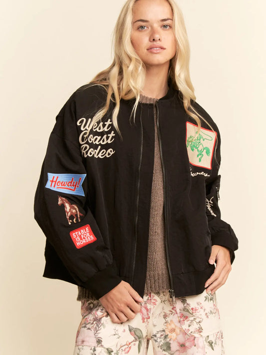 West Coast Rodeo Embroidered Bomber Jacket