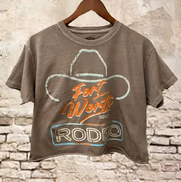 Fort Worth Rodeo Vintage Relaxed Crop T-Shirt