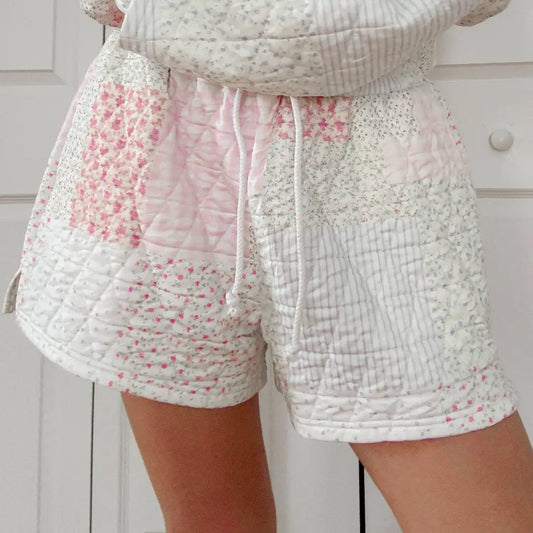 Quilted Pastel Shorts