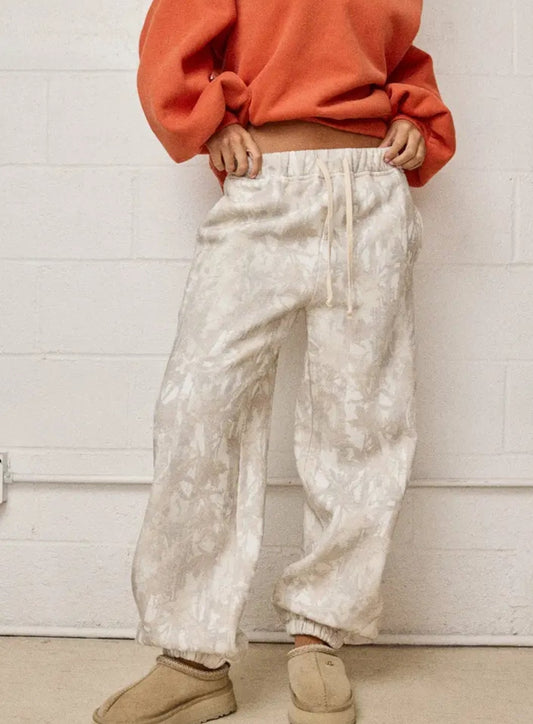 White Camo Jogger Pants