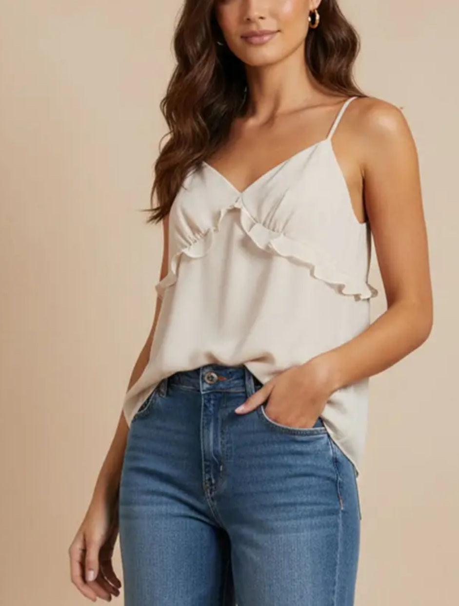 Ruffled Cami Top