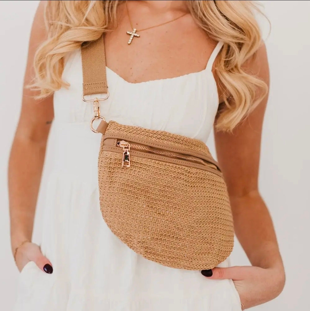 Rachel Raffia Westlyn Bum Bag