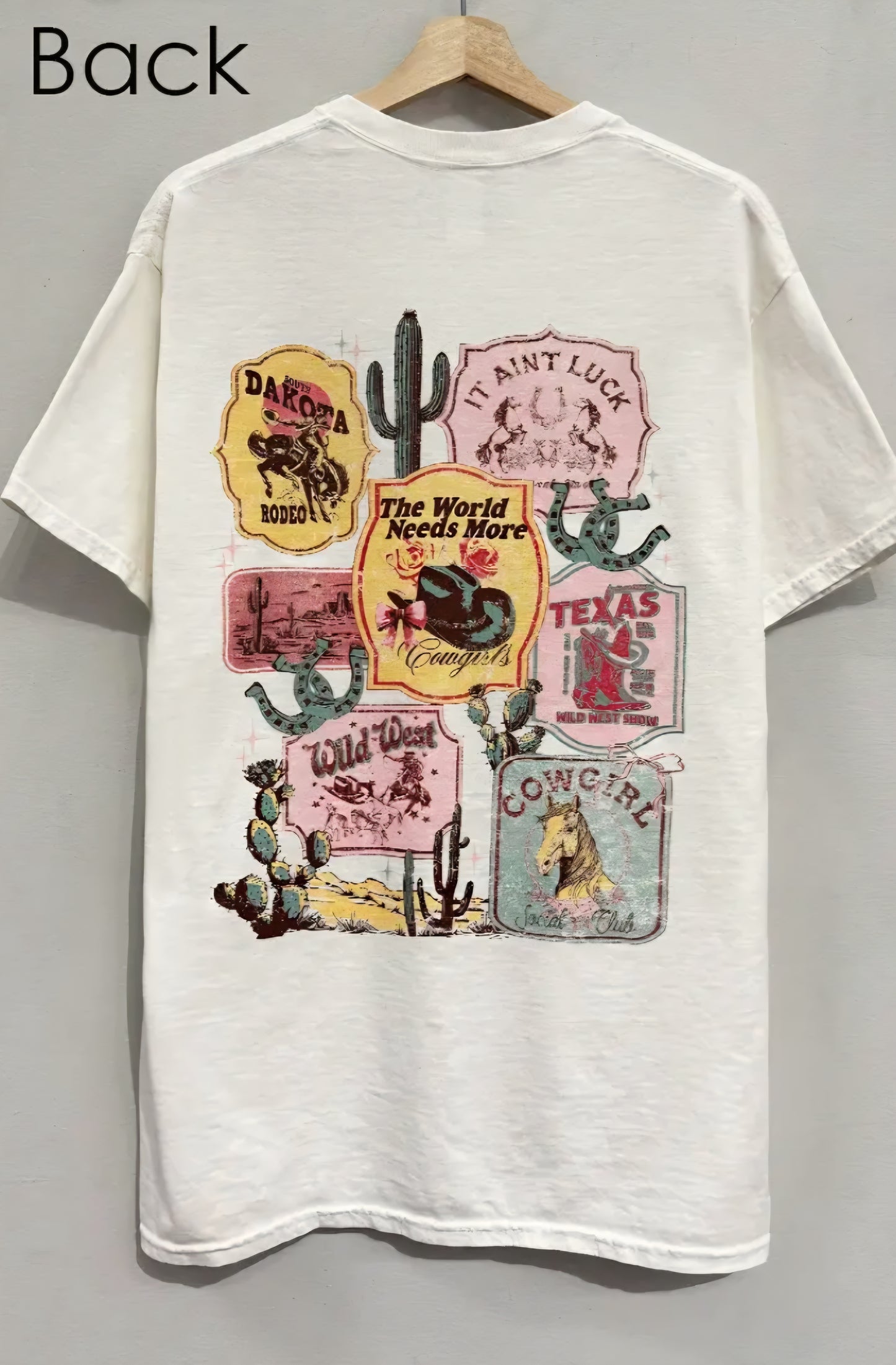 More Cowairls Front + Back Printed Western T-Shirt