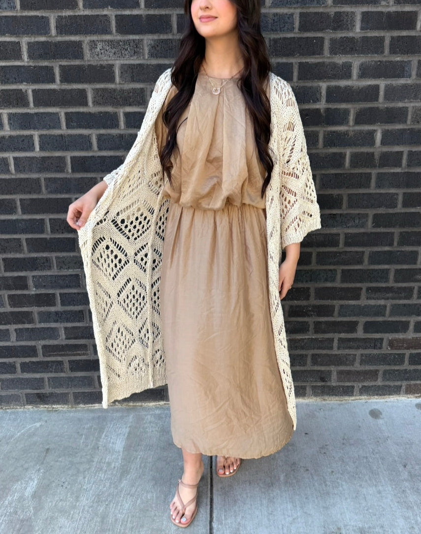 Scandal Italy Open Knit Duster