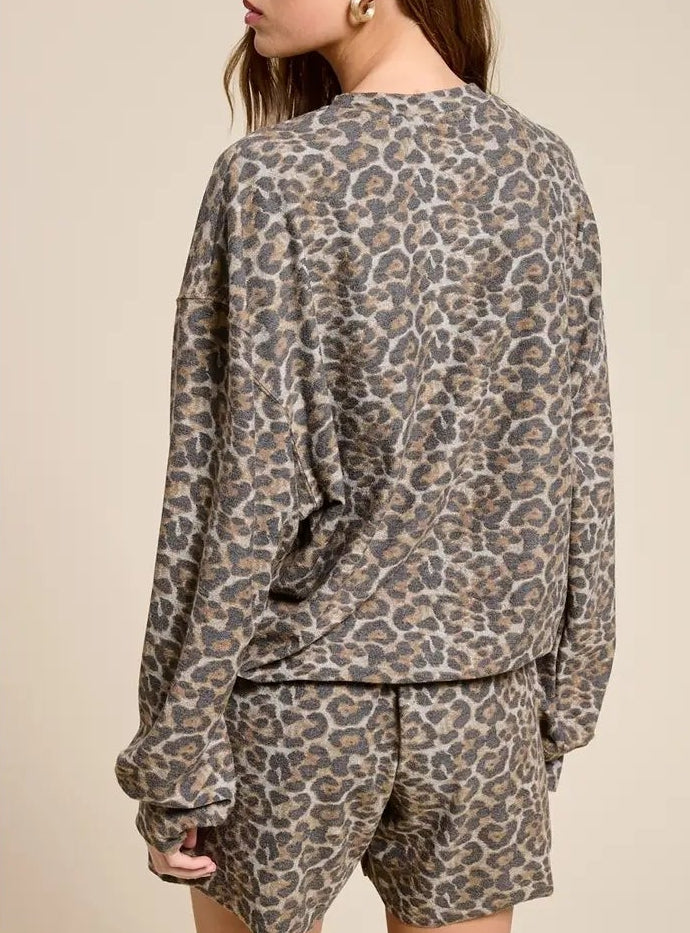 Cow Skull Howdy Graphic French Terry Pullover